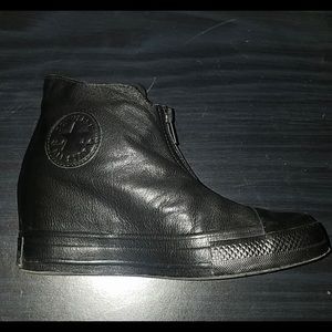 Leather Converse Lux Shroud Wedge sneakers